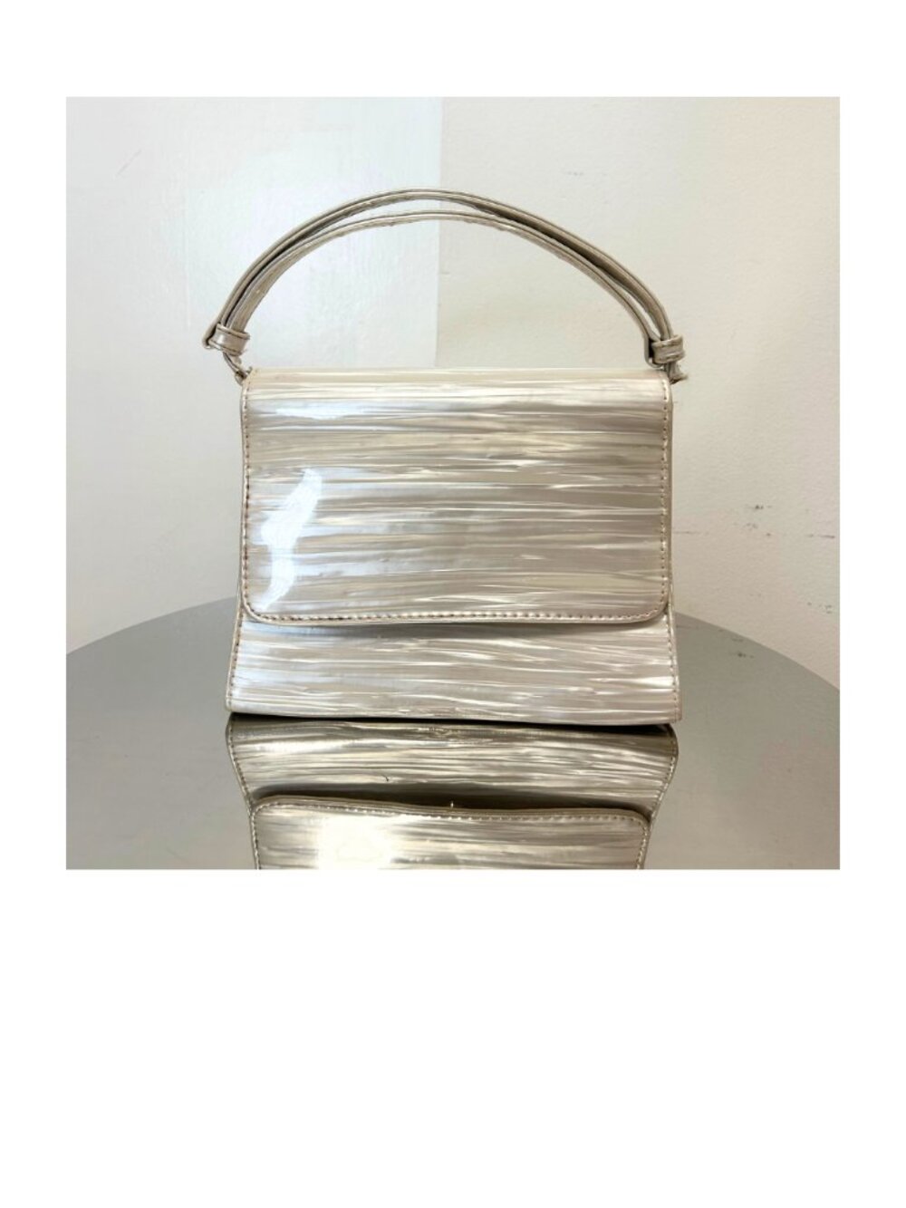 Vintage J. RENEE White Patent Leather Purse
